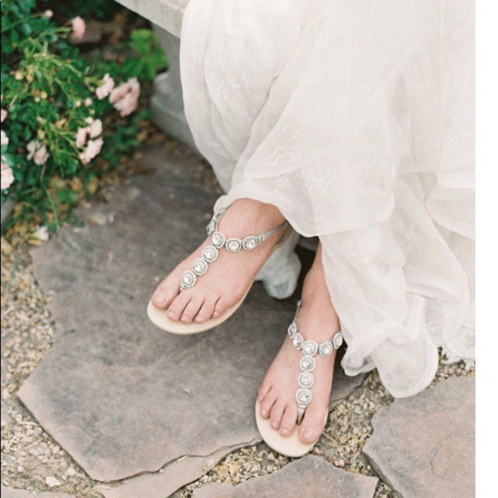 Bella belle jeweled wedding sandals